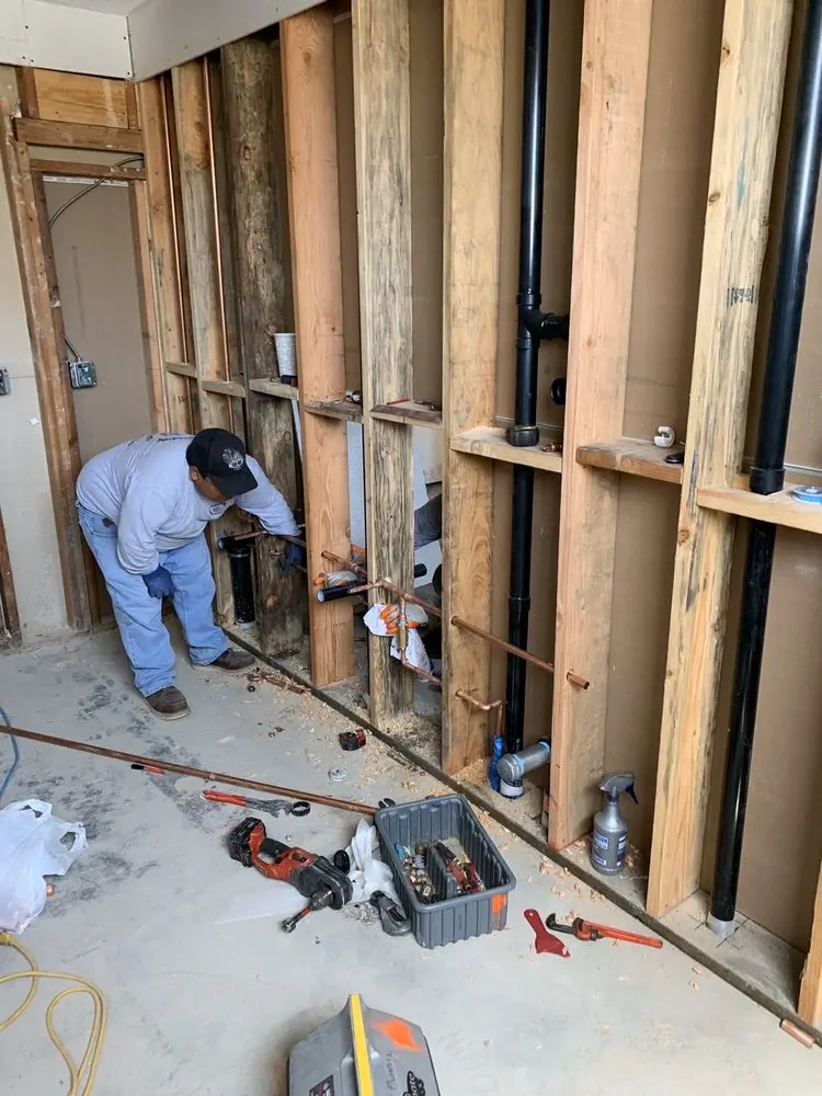 Commercial rough-in plumbing for Gas Line Repair in Forest Ridge